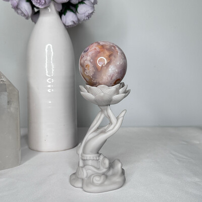 White Lotus Hand Holder