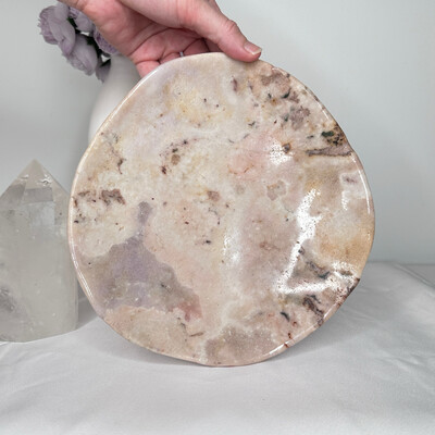 Pink Amethyst Crystal Plate
