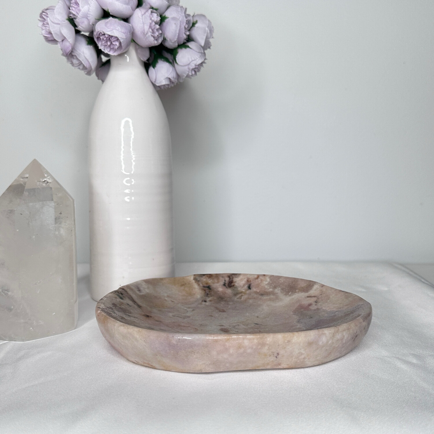 Pink Amethyst Crystal Plate