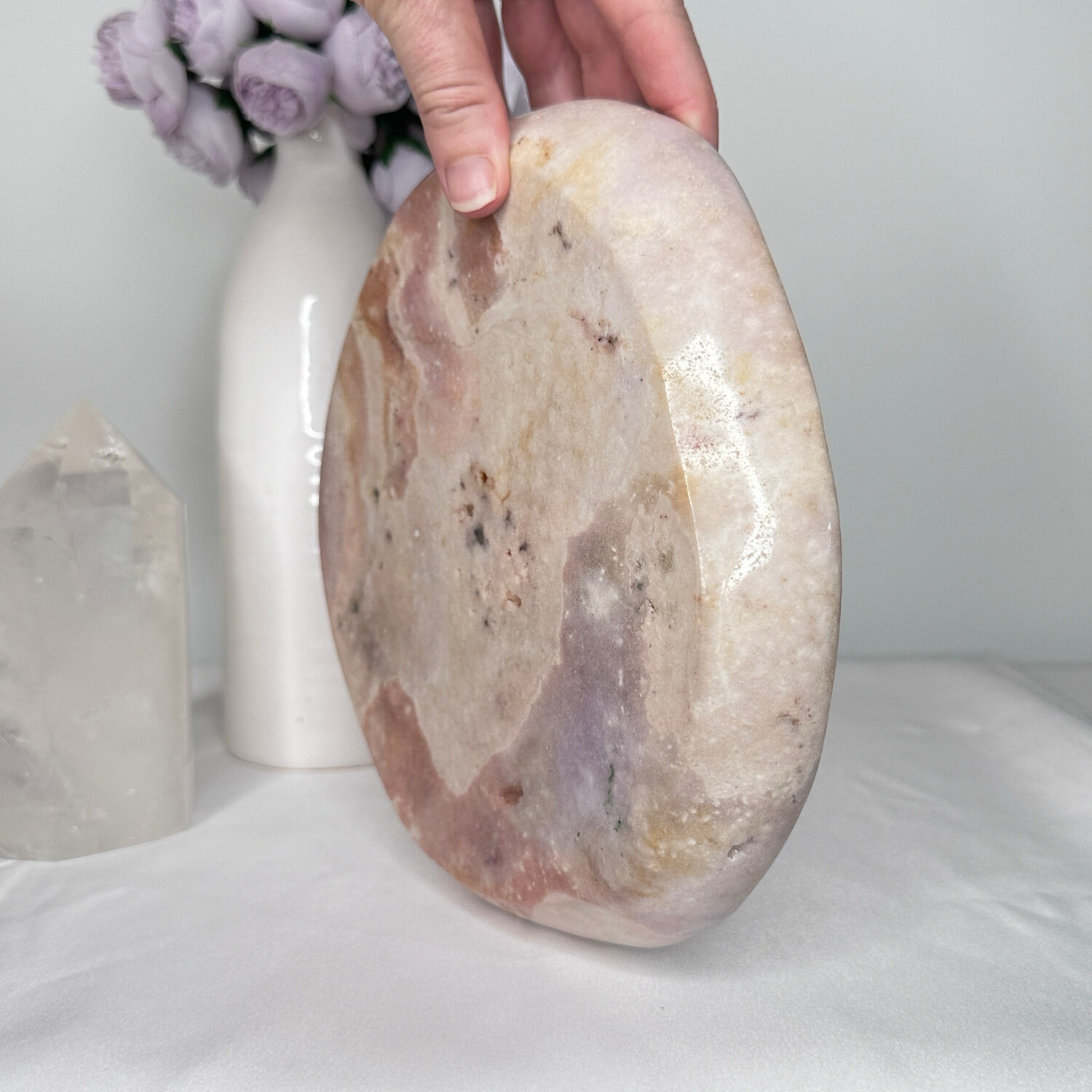 Pink Amethyst Crystal Plate