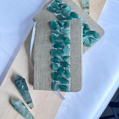 Green Aventurine Crystal Journal
