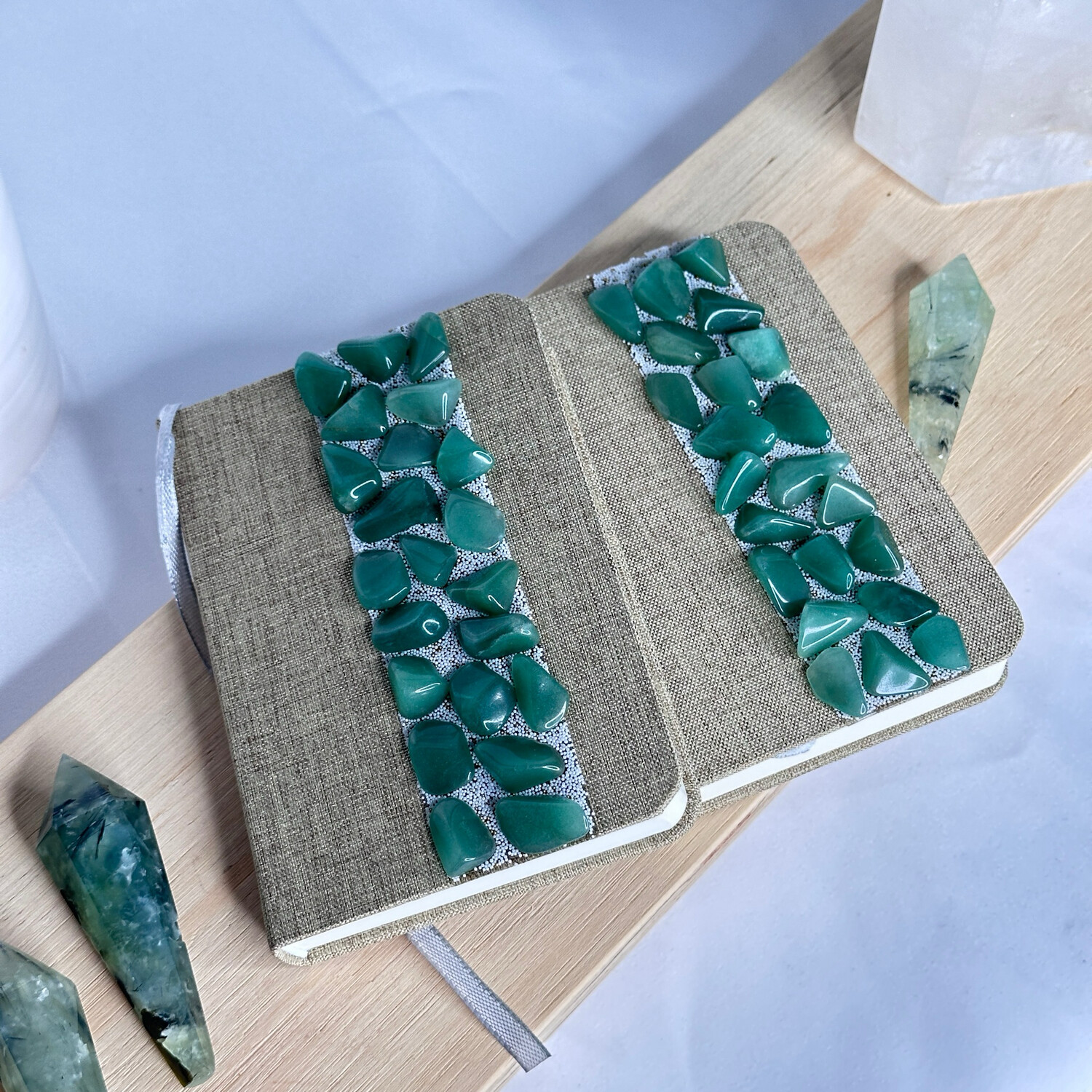Green Aventurine Crystal Journal
