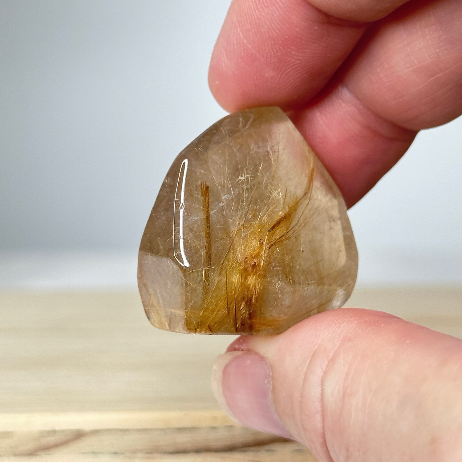 Golden Rutile Crystal