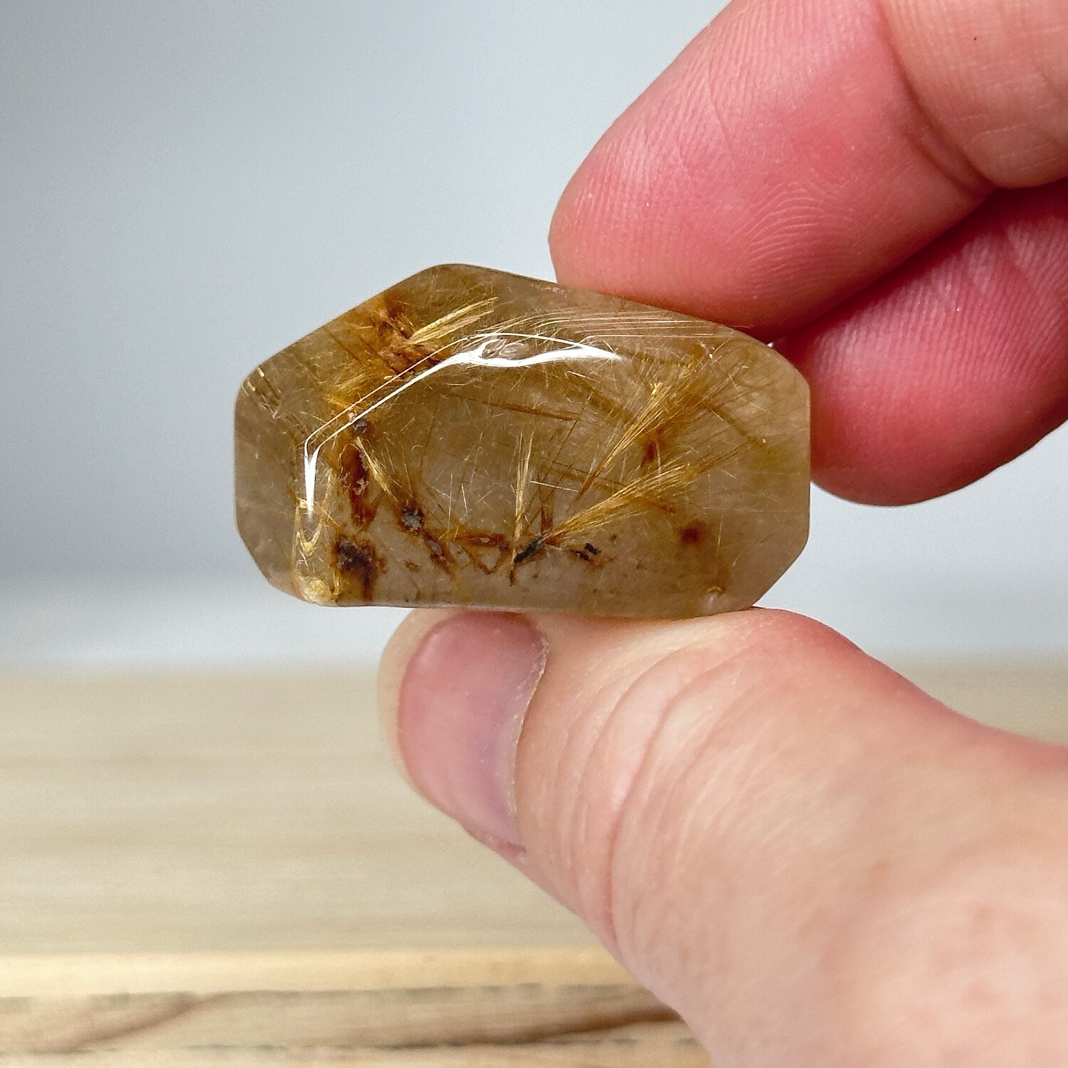 Golden Rutile Crystal
