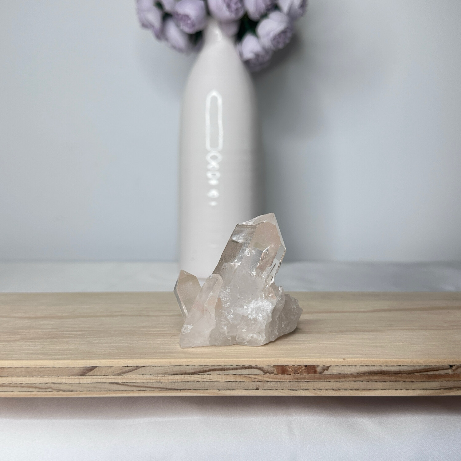 Clear Quartz Crystal Point Cluster