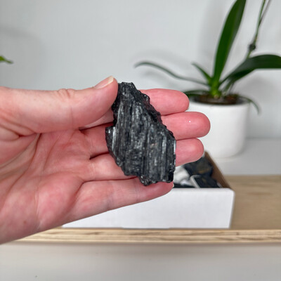 Raw Black Tourmaline Crystal