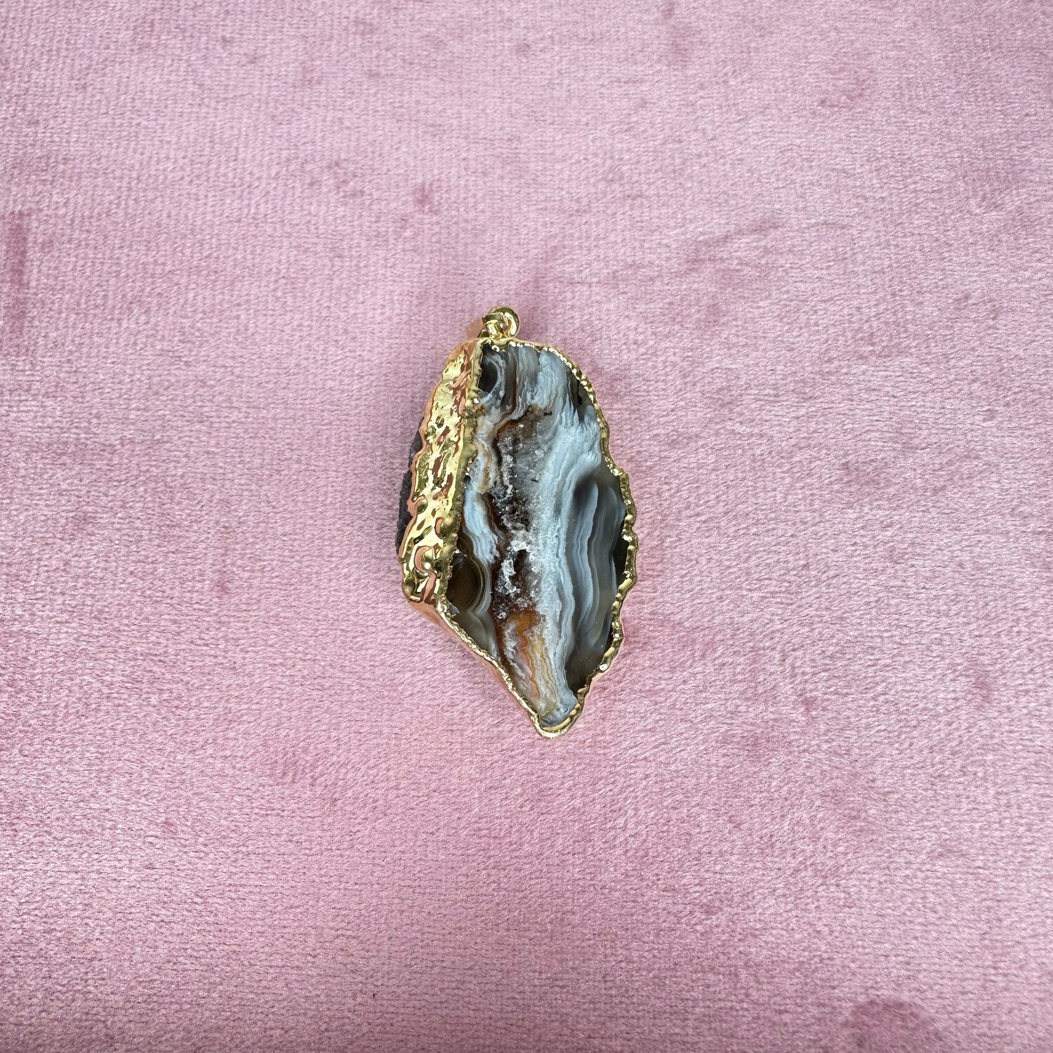 Agate Crystal Pendant