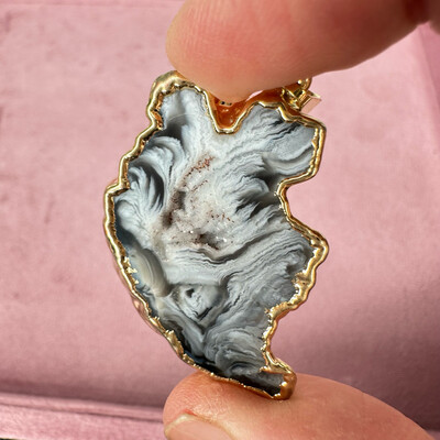 Agate Crystal Pendant