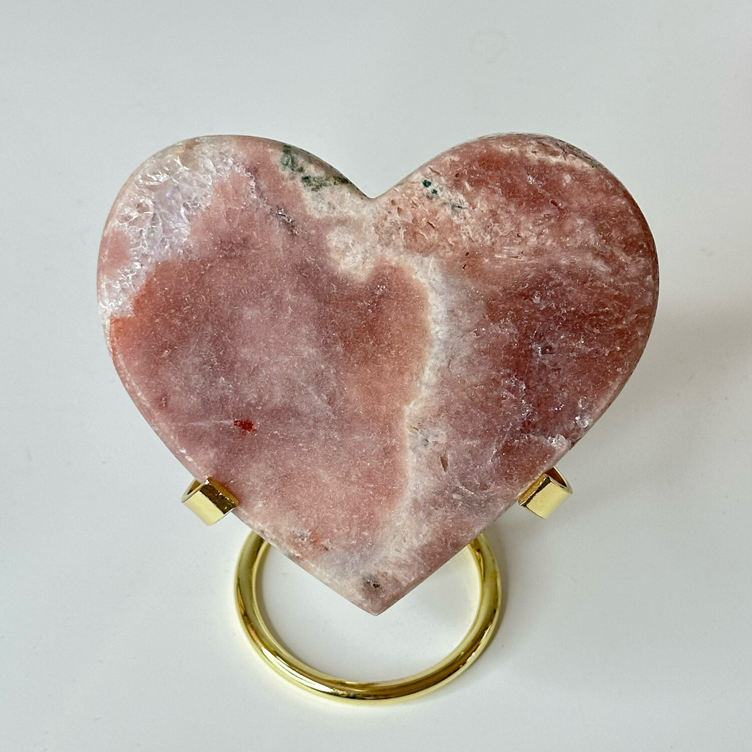 Pink Amethyst Crystal Heart