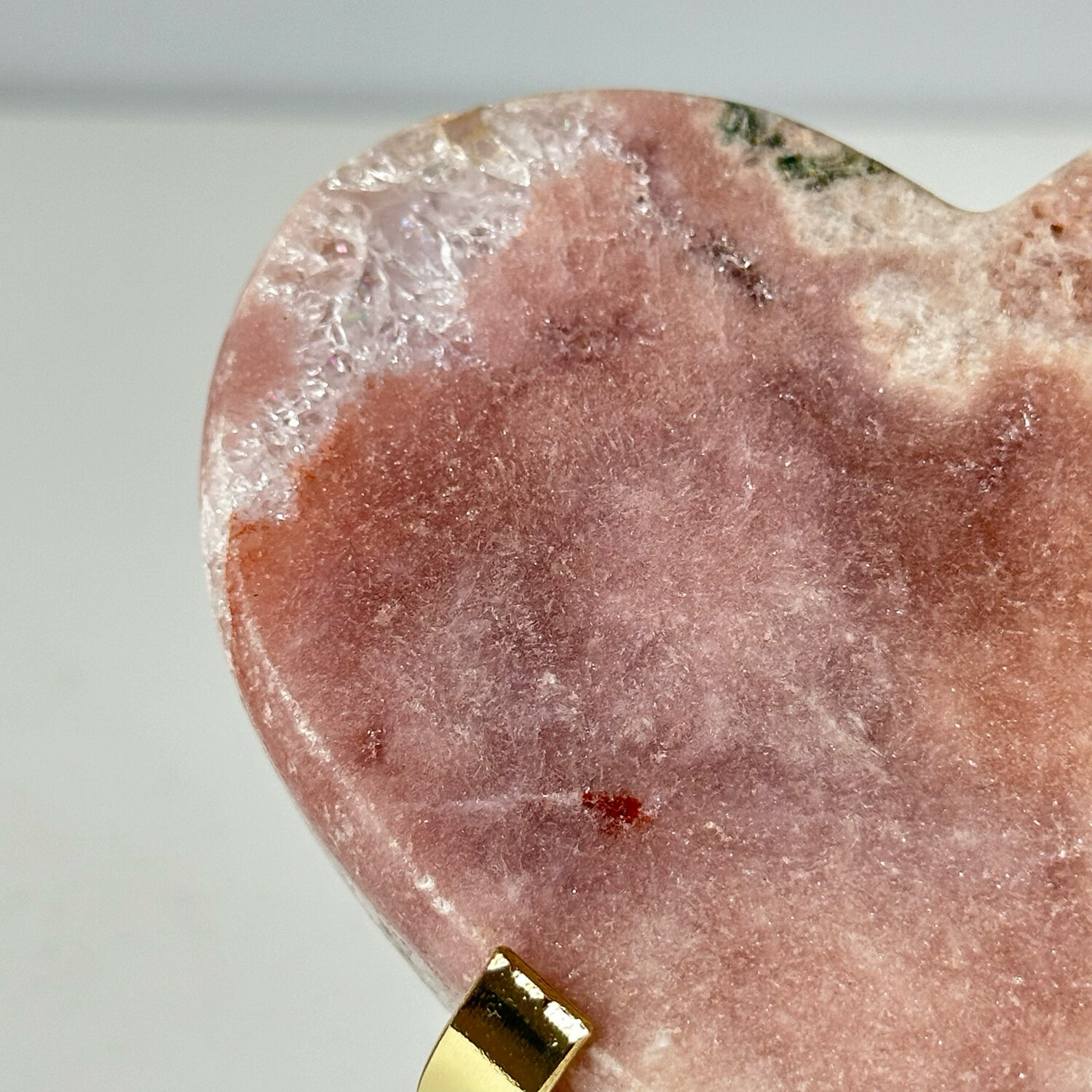 Pink Amethyst Crystal Heart