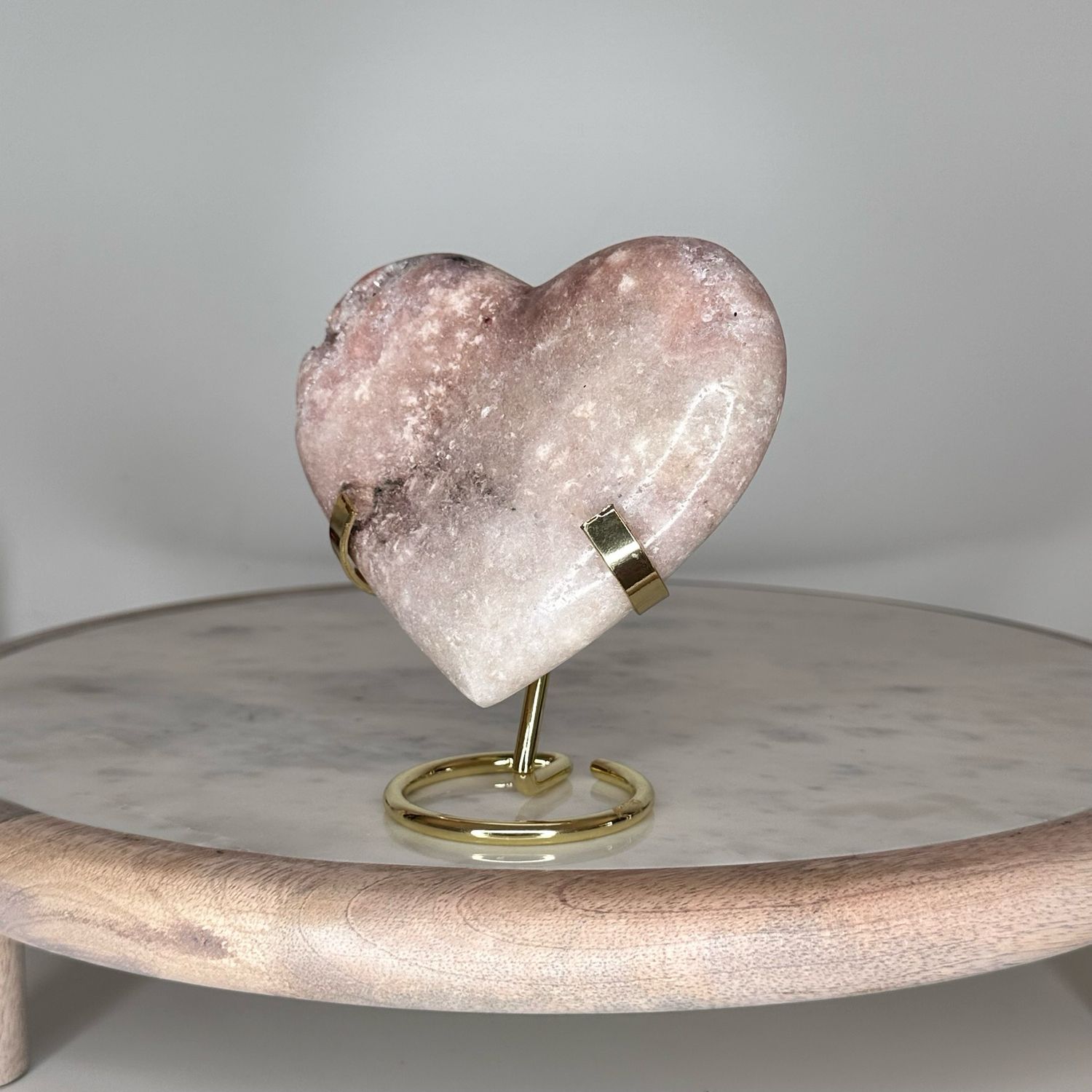 Pink Amethyst Crystal Heart