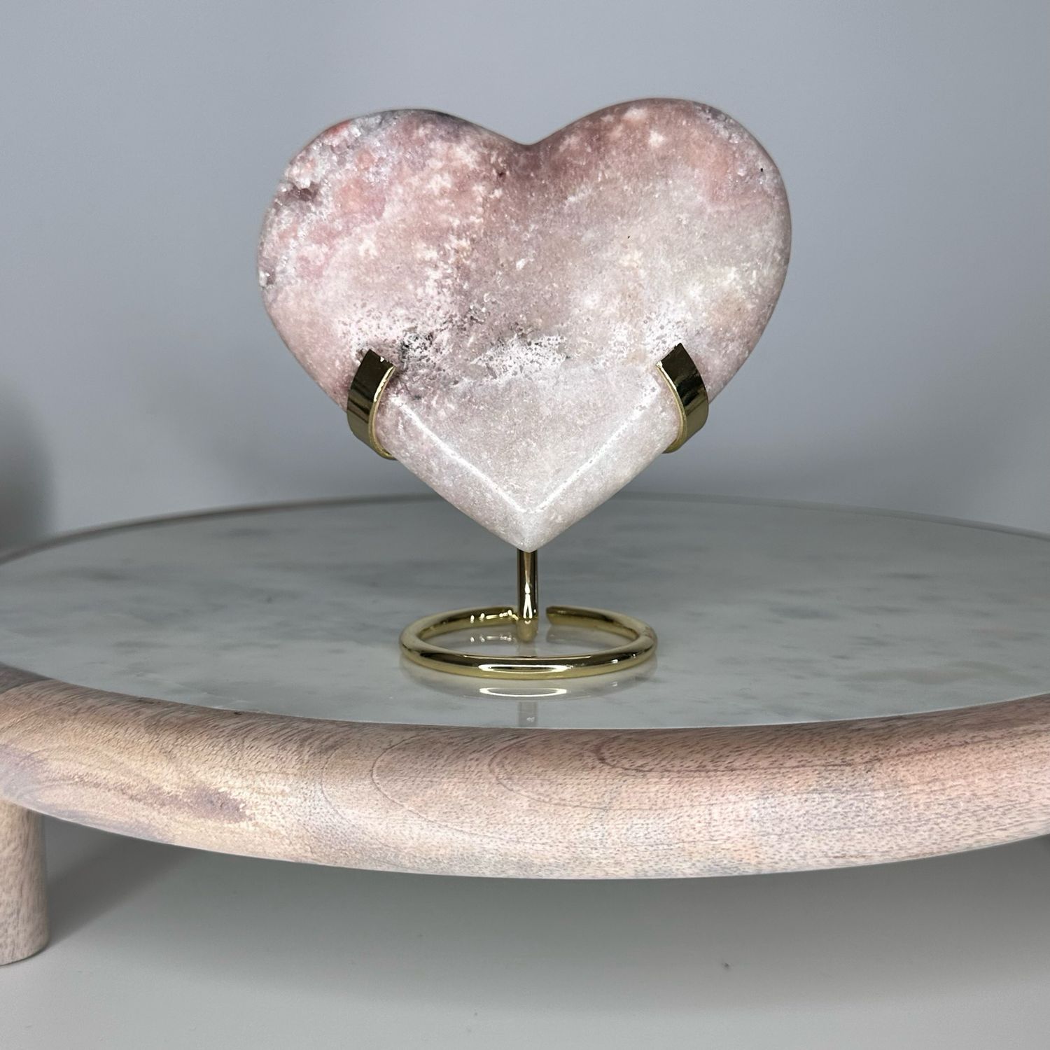 Pink Amethyst Crystal Heart