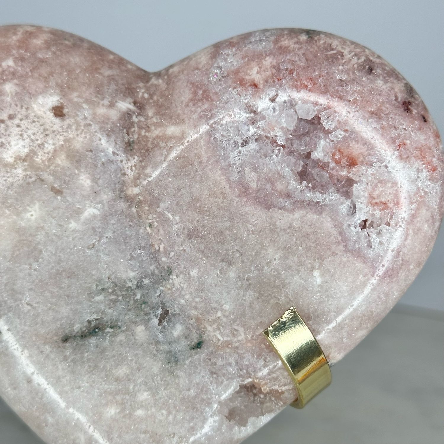 Pink Amethyst Crystal Heart