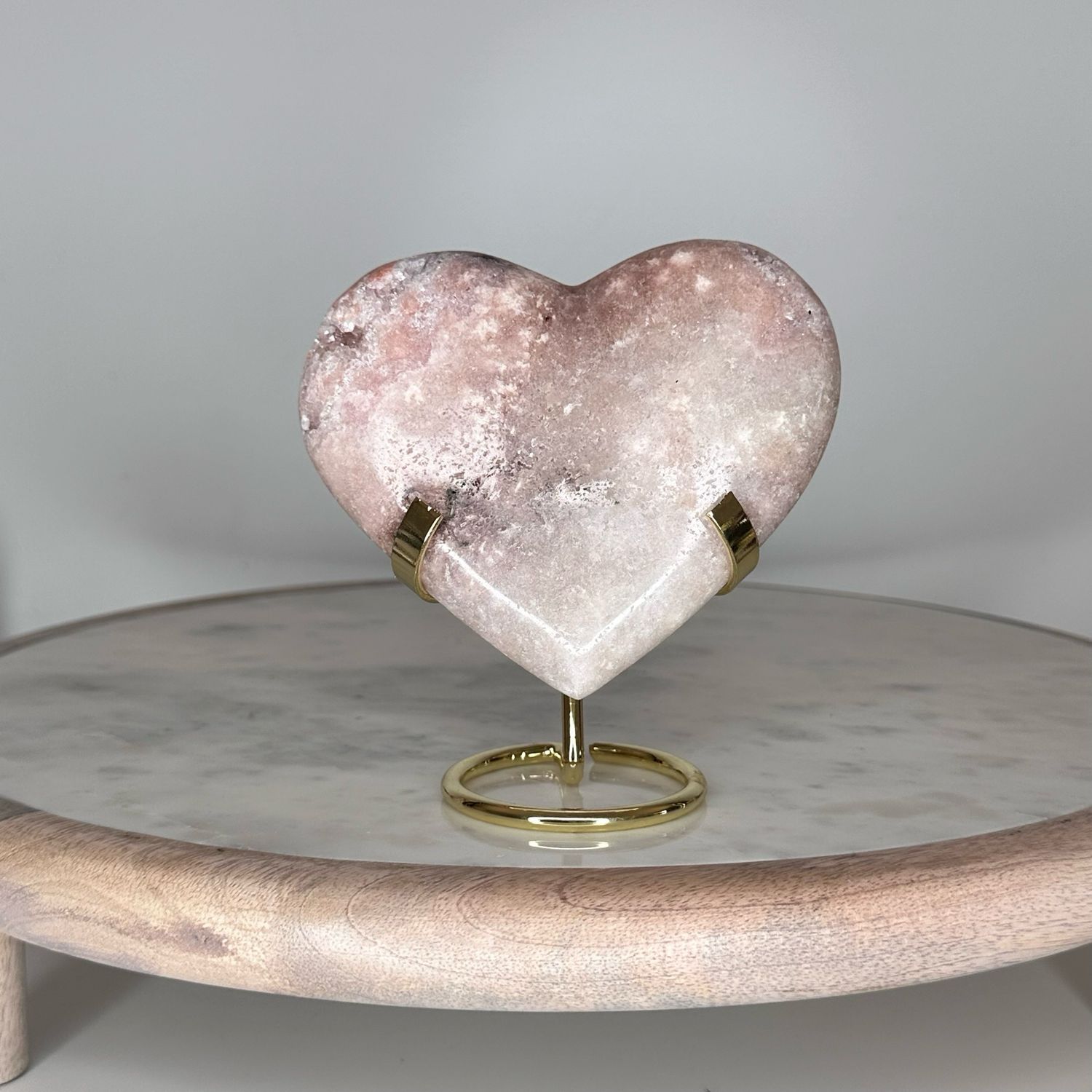 Pink Amethyst Crystal Heart