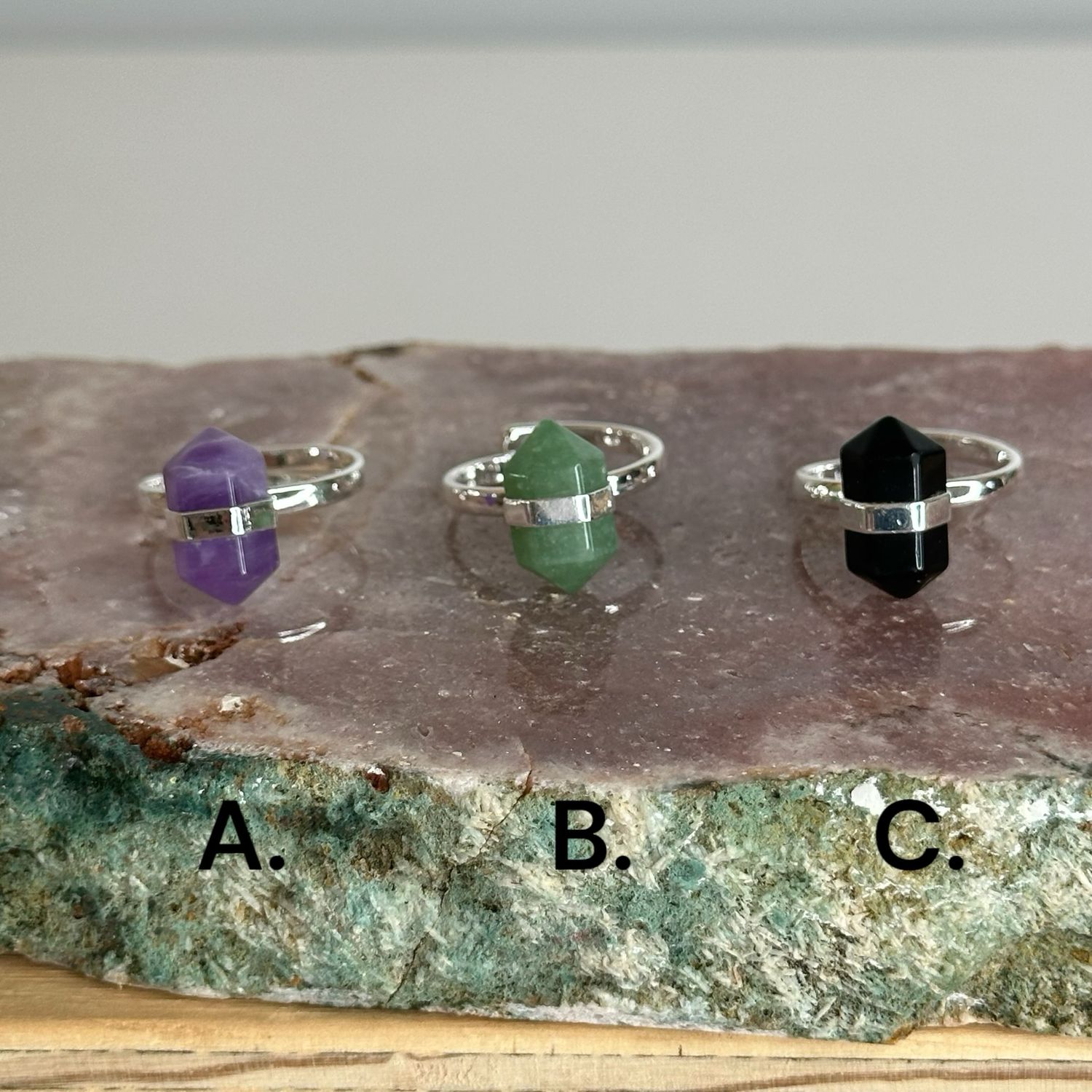 Crystal Mini Point Rings