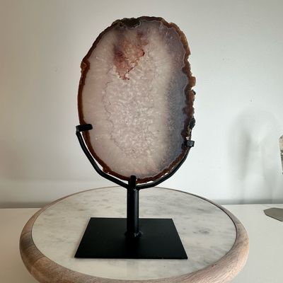 Rare Agate Crystal Portal On Stand