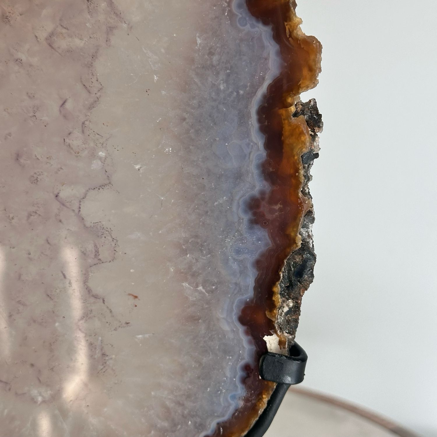 Rare Agate Crystal Portal On Stand