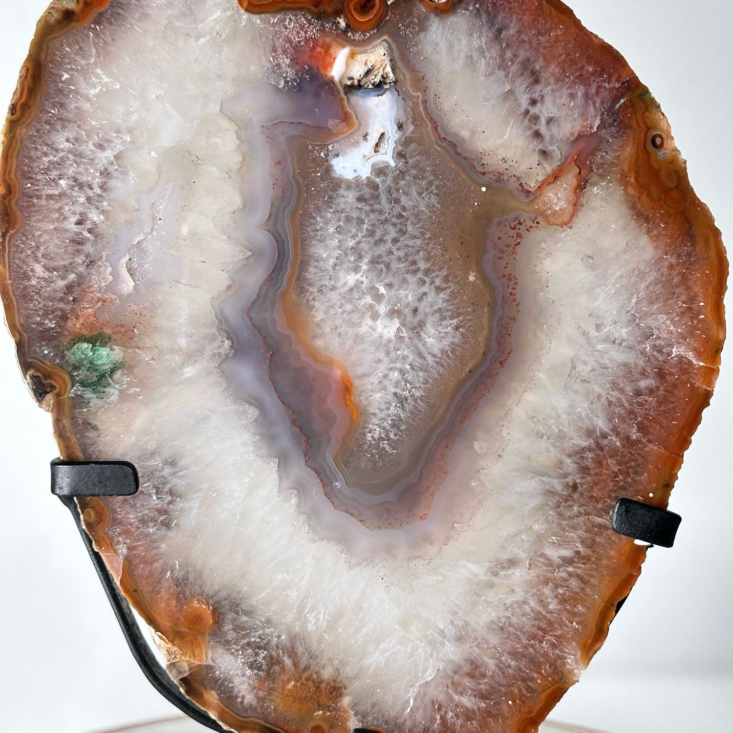 X-large Natural Agate Crystal Portal On Stand