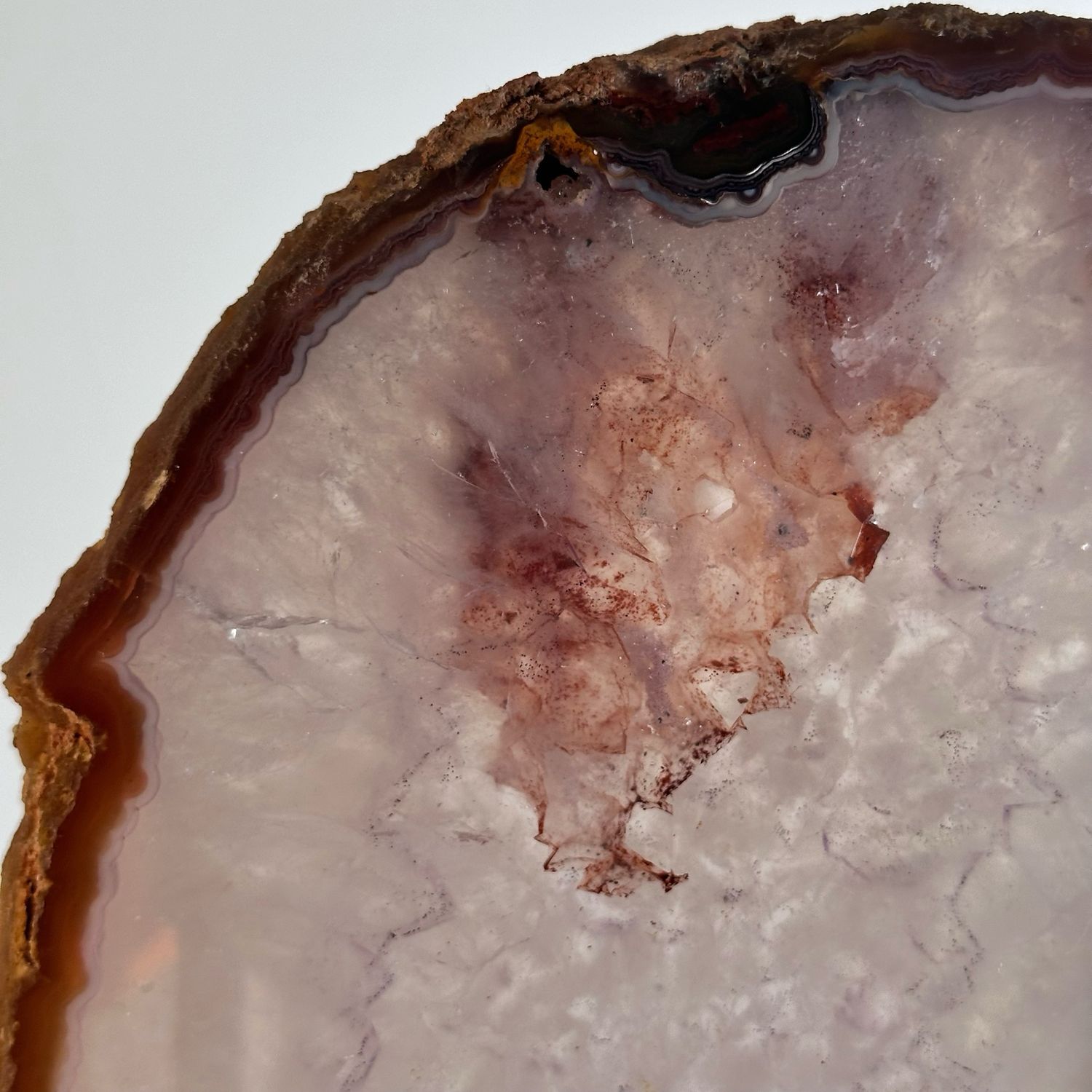Rare Agate Crystal Portal On Stand