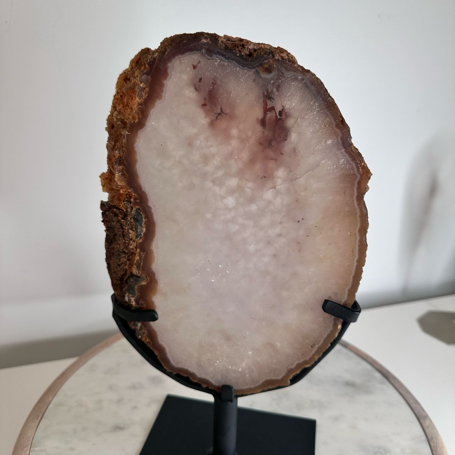 Rare Agate Crystal Portal On Stand