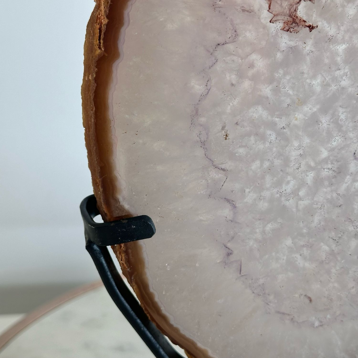 Rare Agate Crystal Portal On Stand