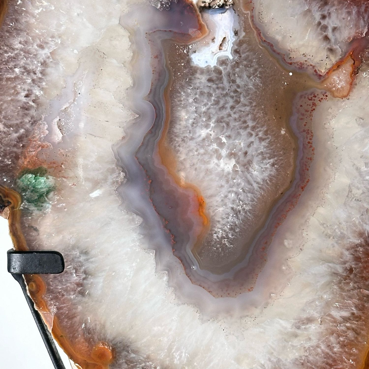 X-large Natural Agate Crystal Portal On Stand