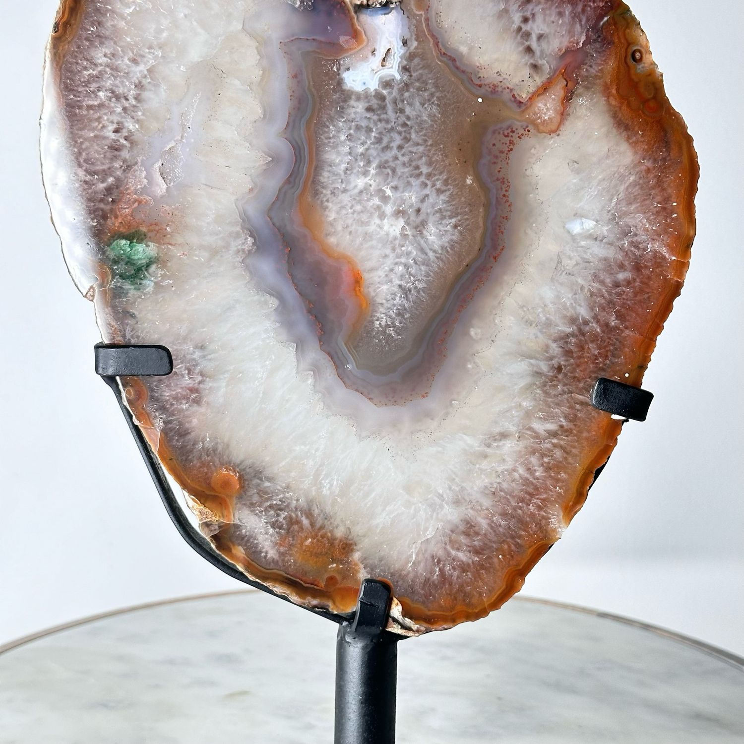X-large Natural Agate Crystal Portal On Stand