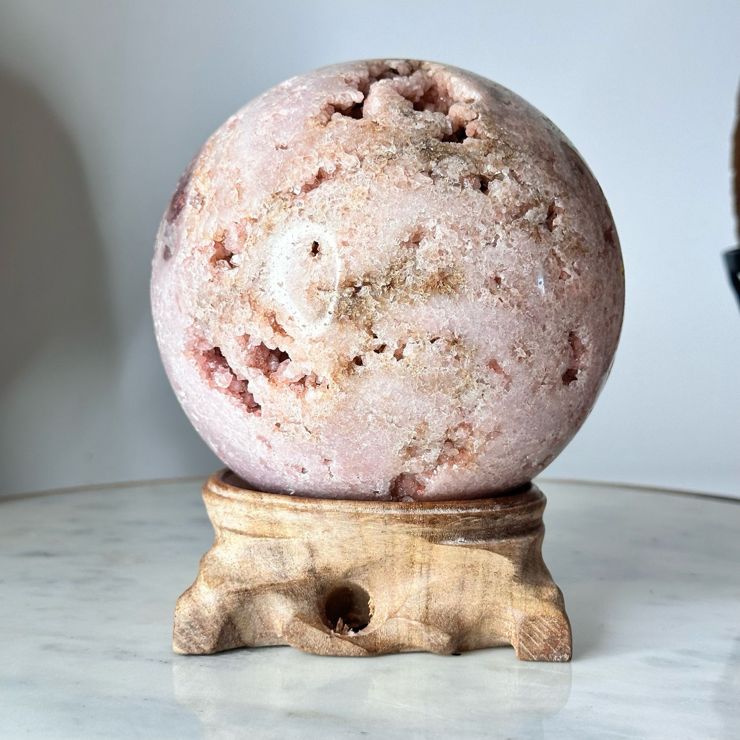Pink Amethyst Crystal Sphere
