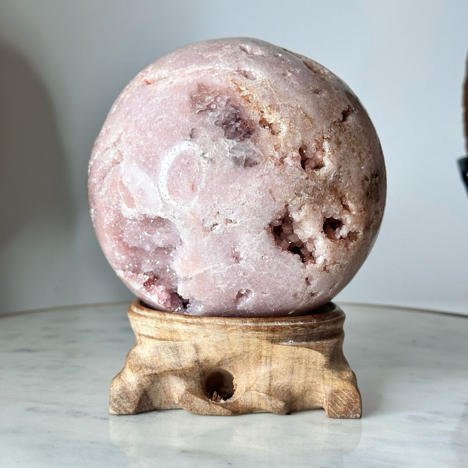 Pink Amethyst Crystal Sphere