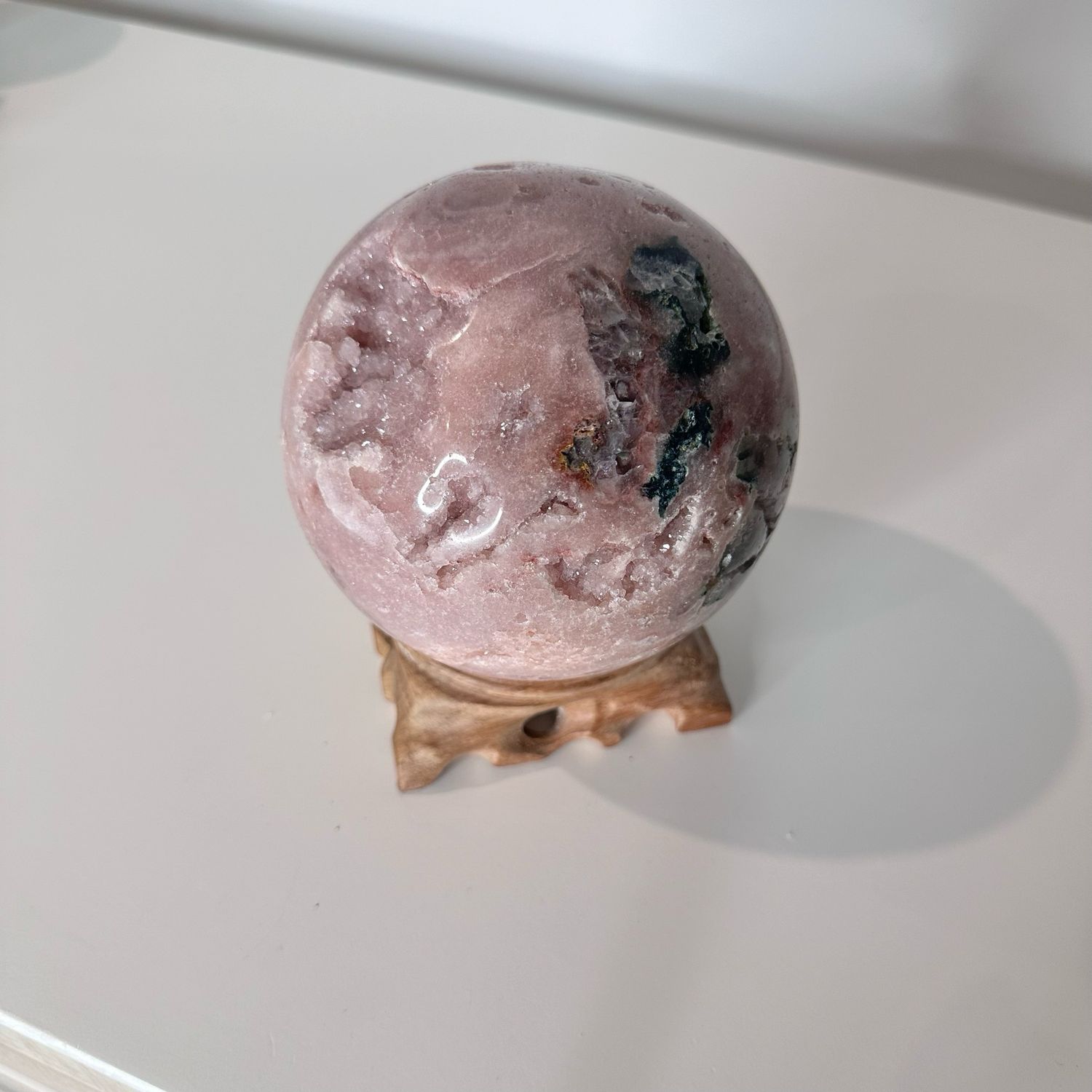 Pink Amethyst Crystal Sphere
