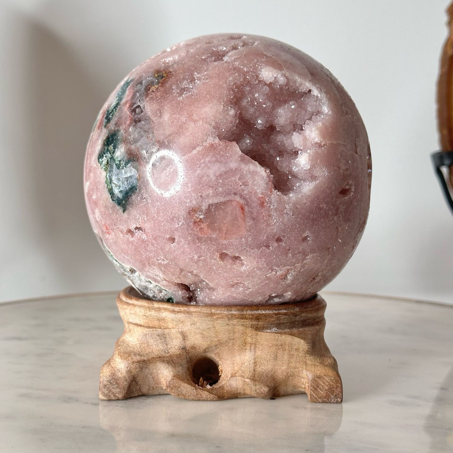 Pink Amethyst Crystal Sphere