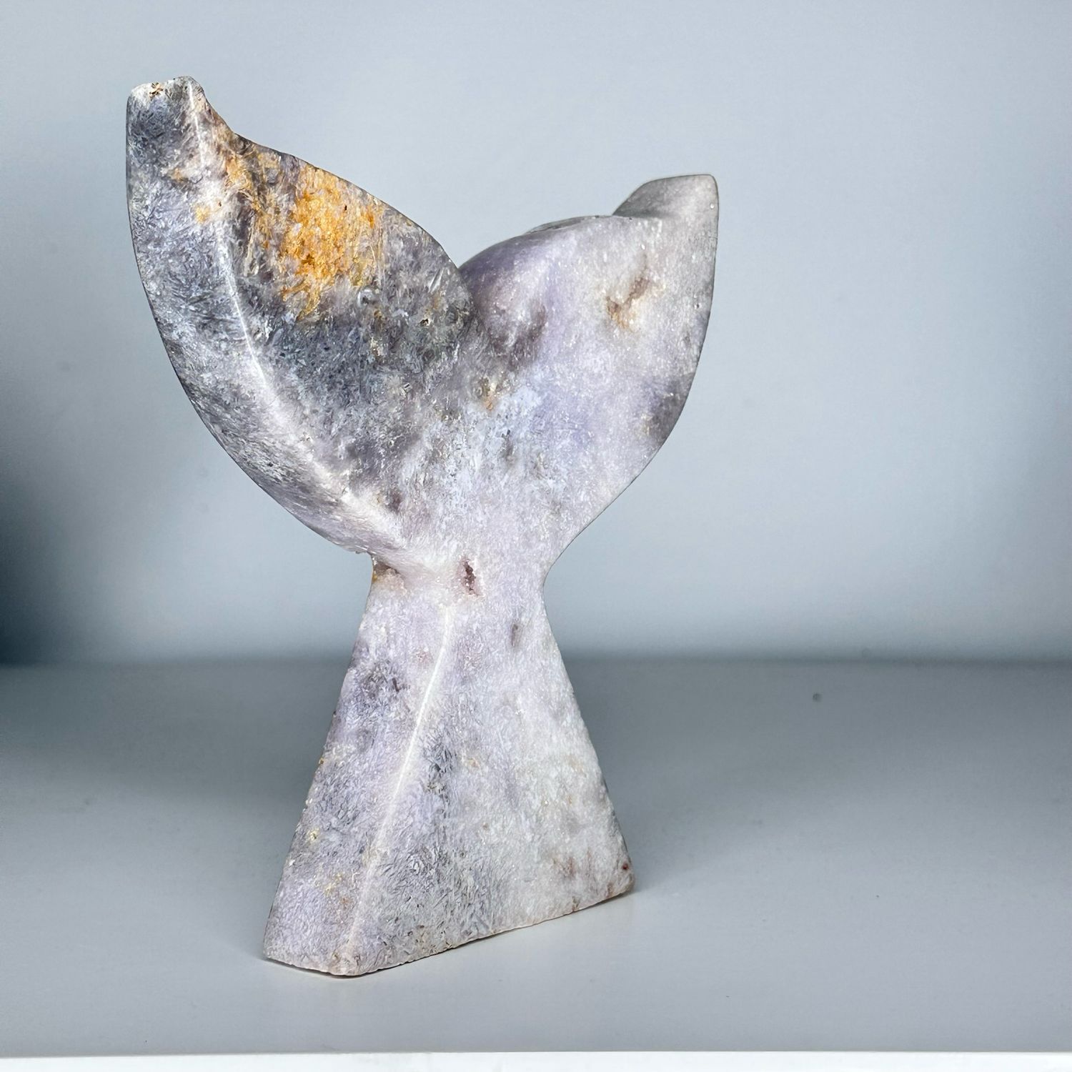 Crystal Pink Amethyst Whale Tail - Large