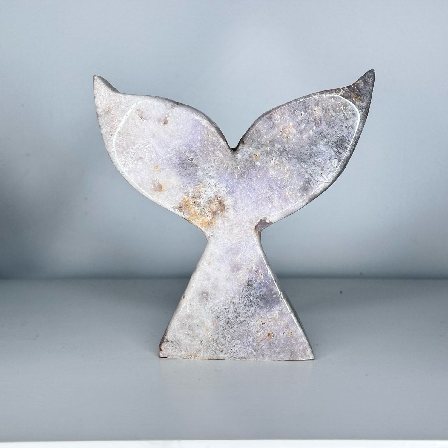 Crystal Pink Amethyst Whale Tail - Large