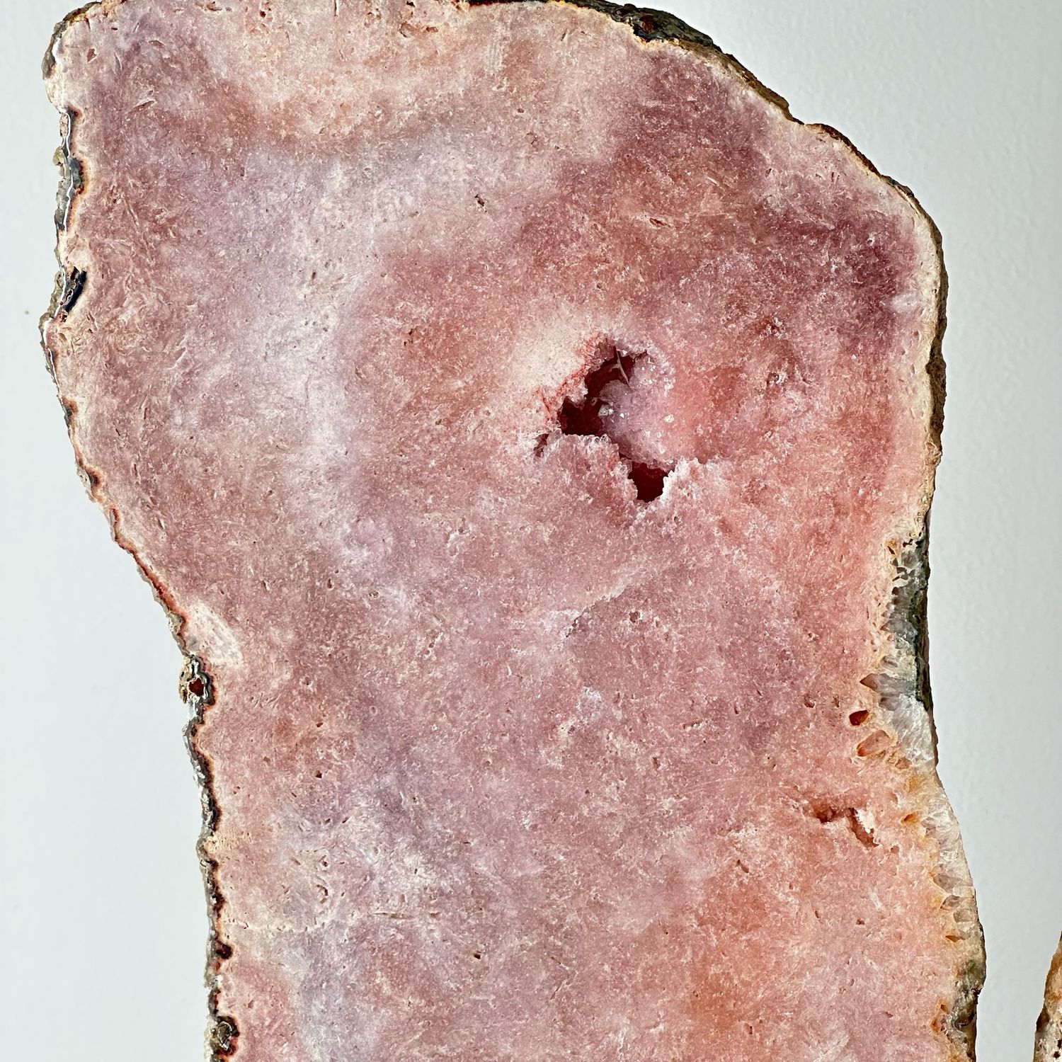 Statement Pink Amethyst Crystal Wings On Stand