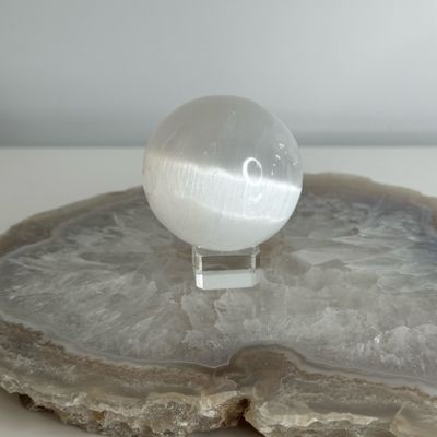 Selenite Crystal Sphere