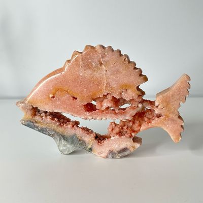 Pink Amethyst Crystal Fish