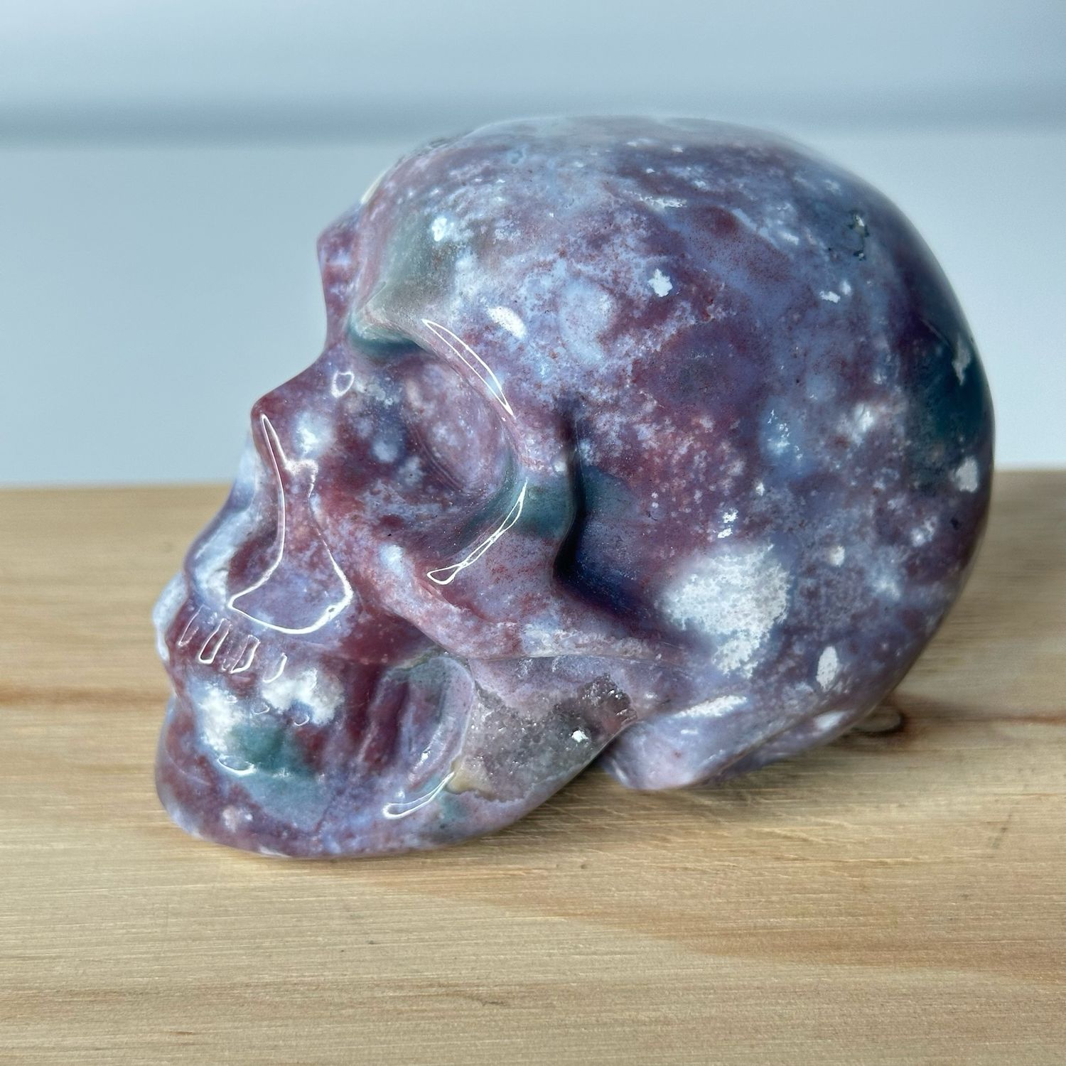 Ocean Jasper Crystal Skull