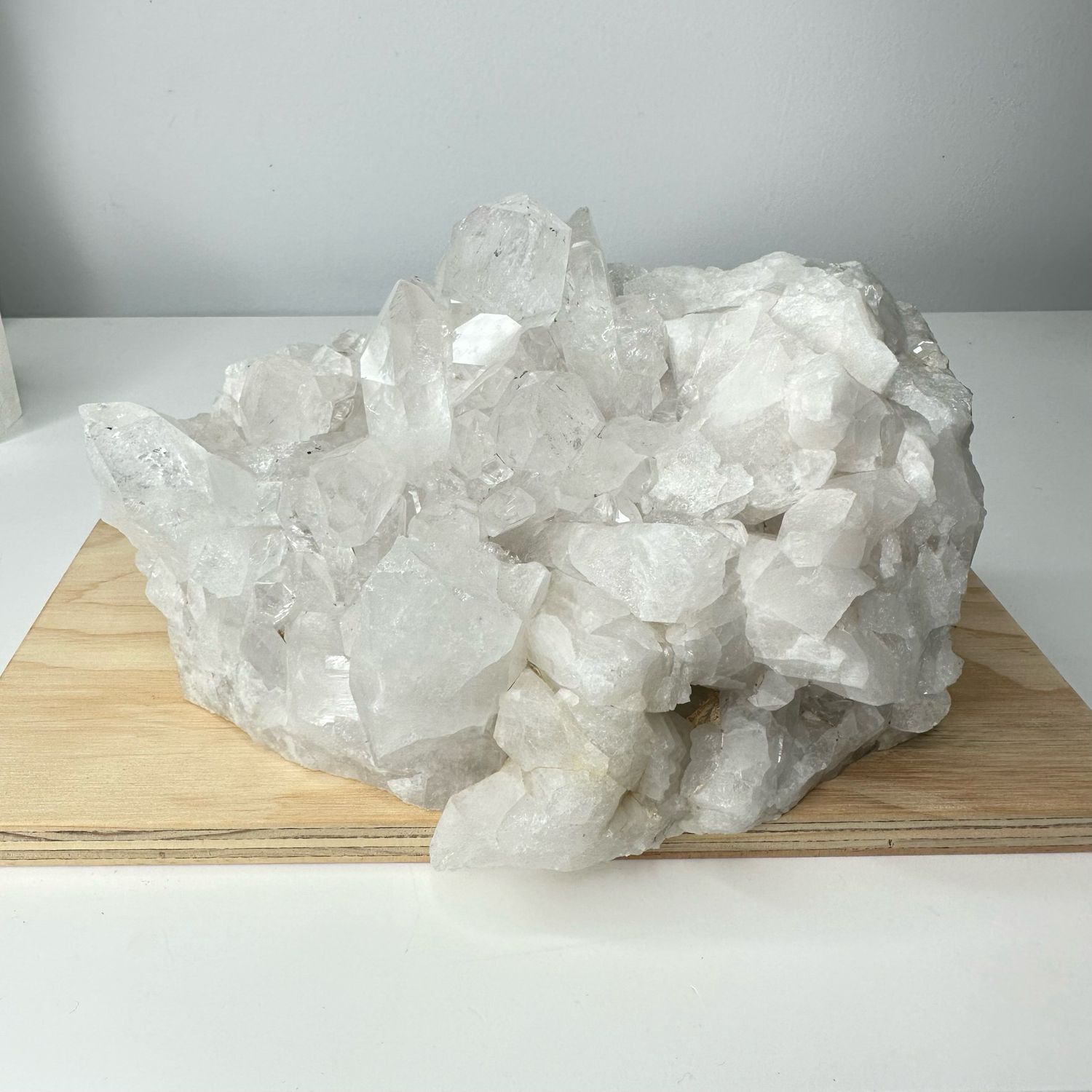 Large Clear Quartz Crystal Cluster