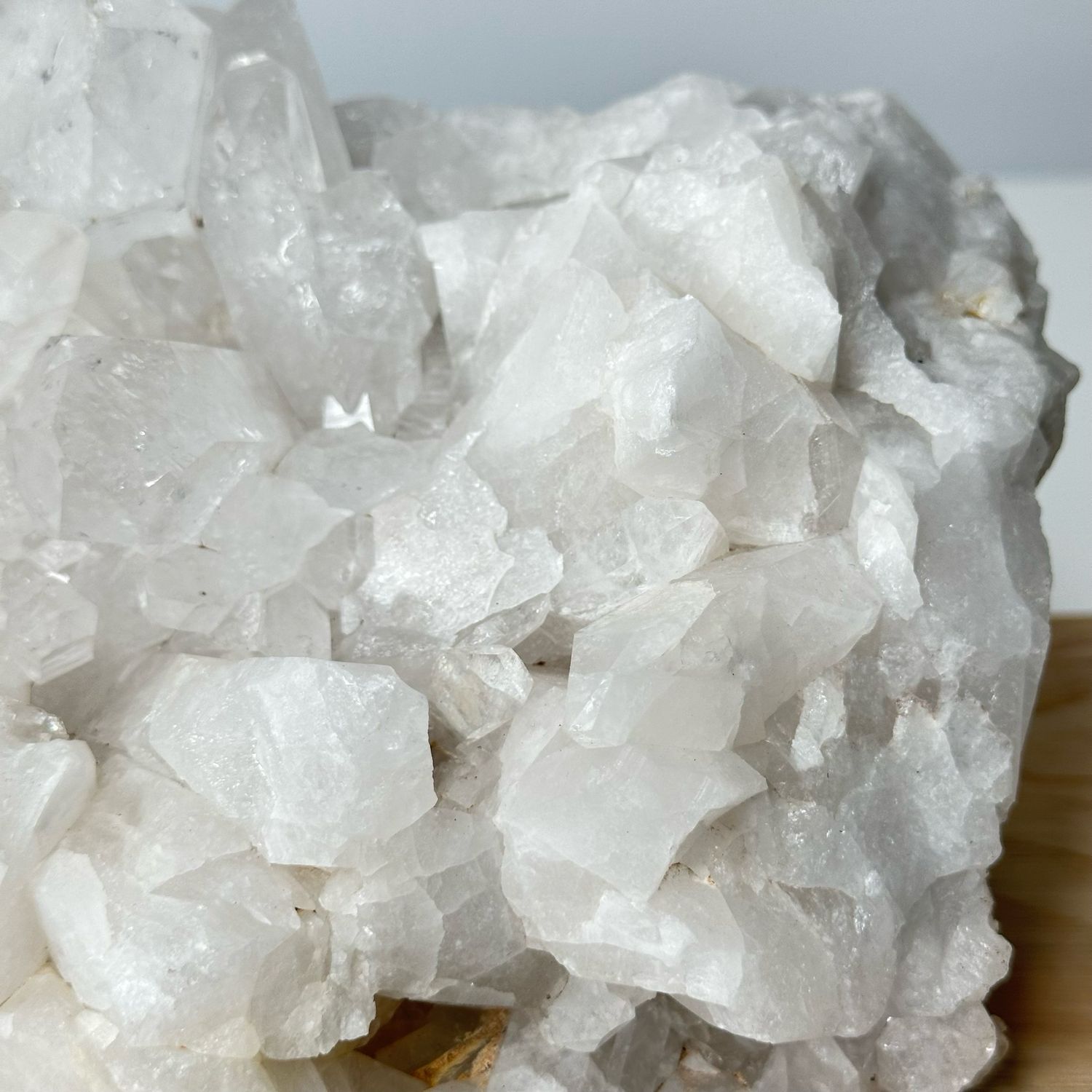 Large Clear Quartz Crystal Cluster