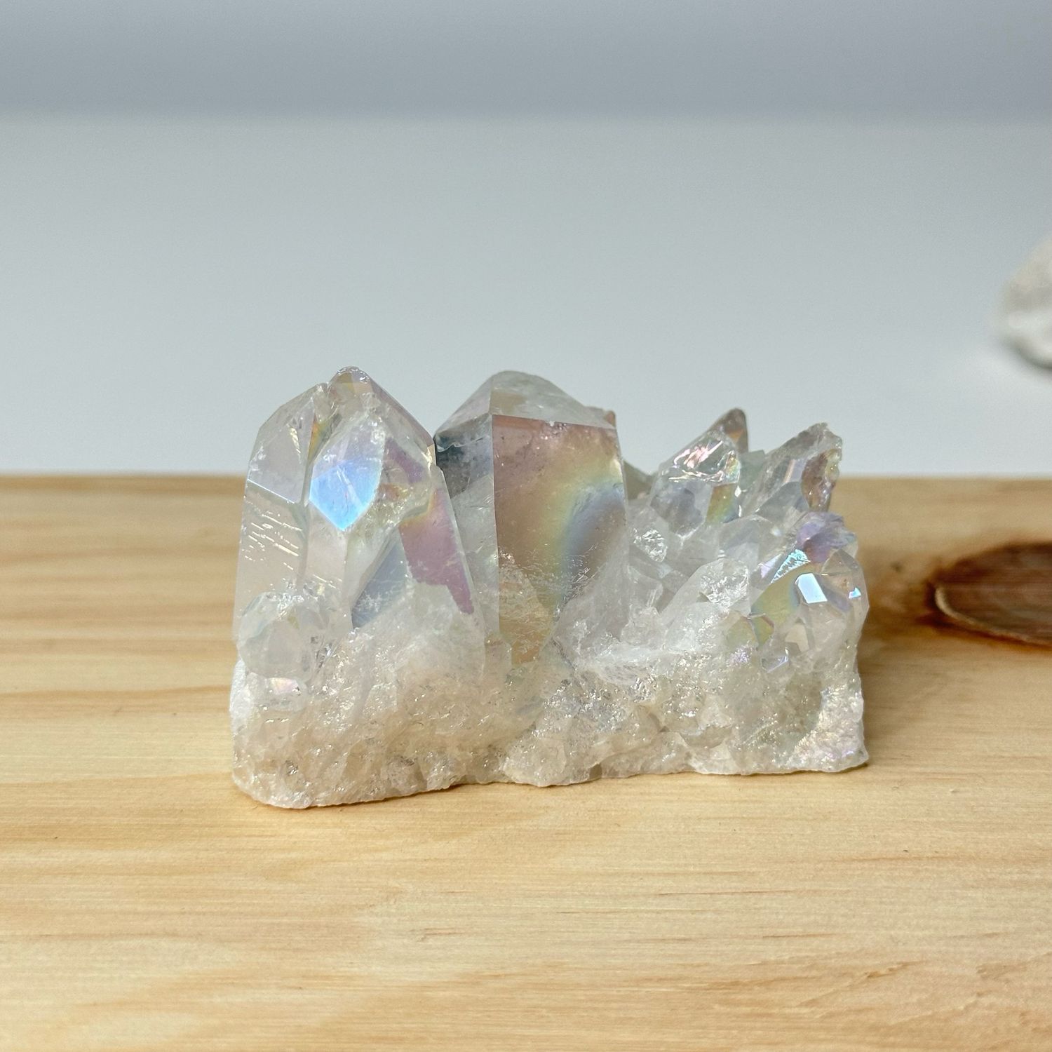 Angel Aura Clear Quartz Clusters