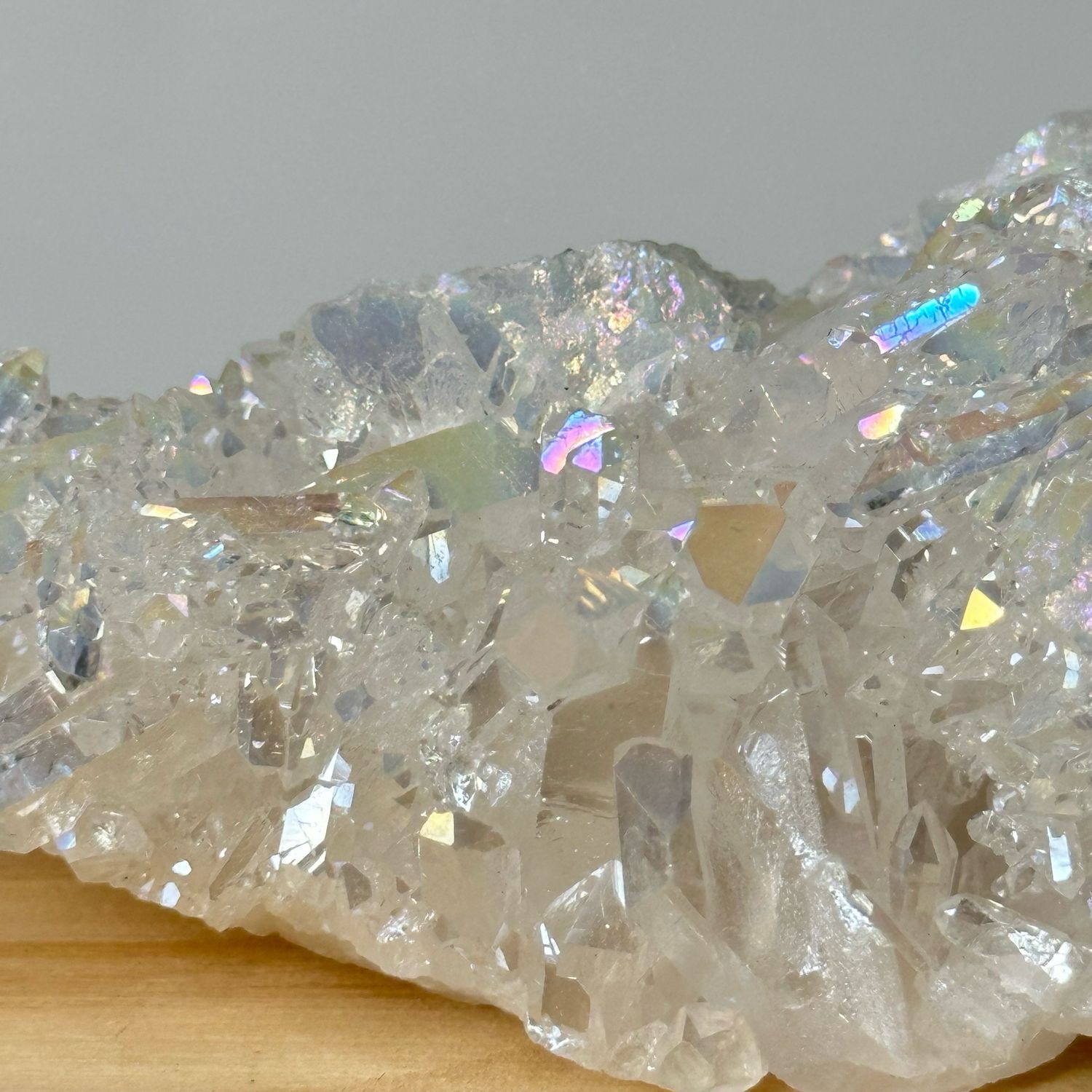 Angel Aura Clear Quartz Clusters