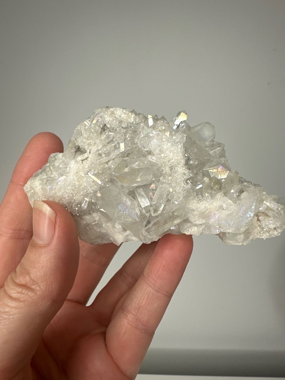 Angel Aura Clear Quartz Clusters