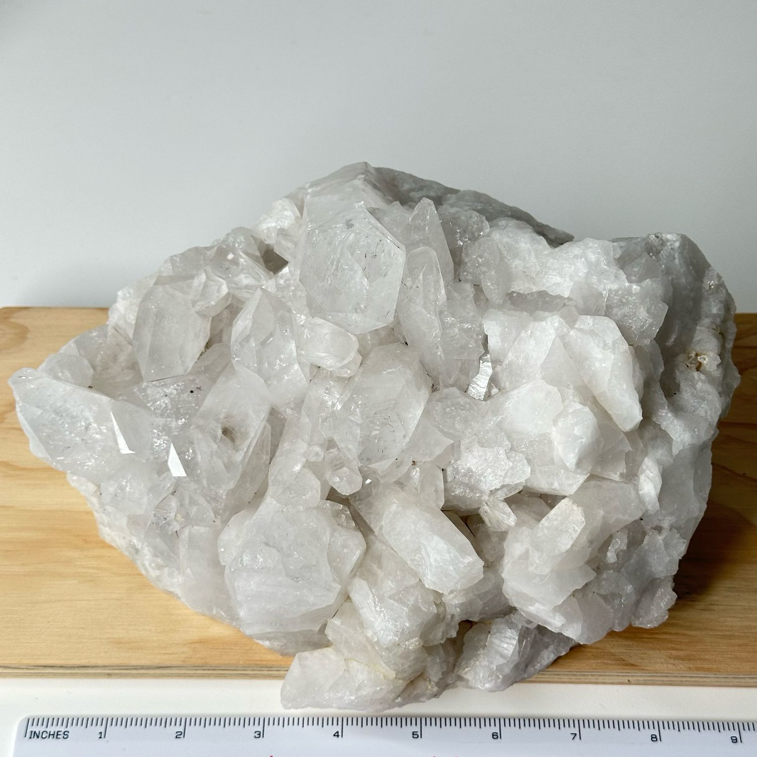 Large Clear Quartz Crystal Cluster