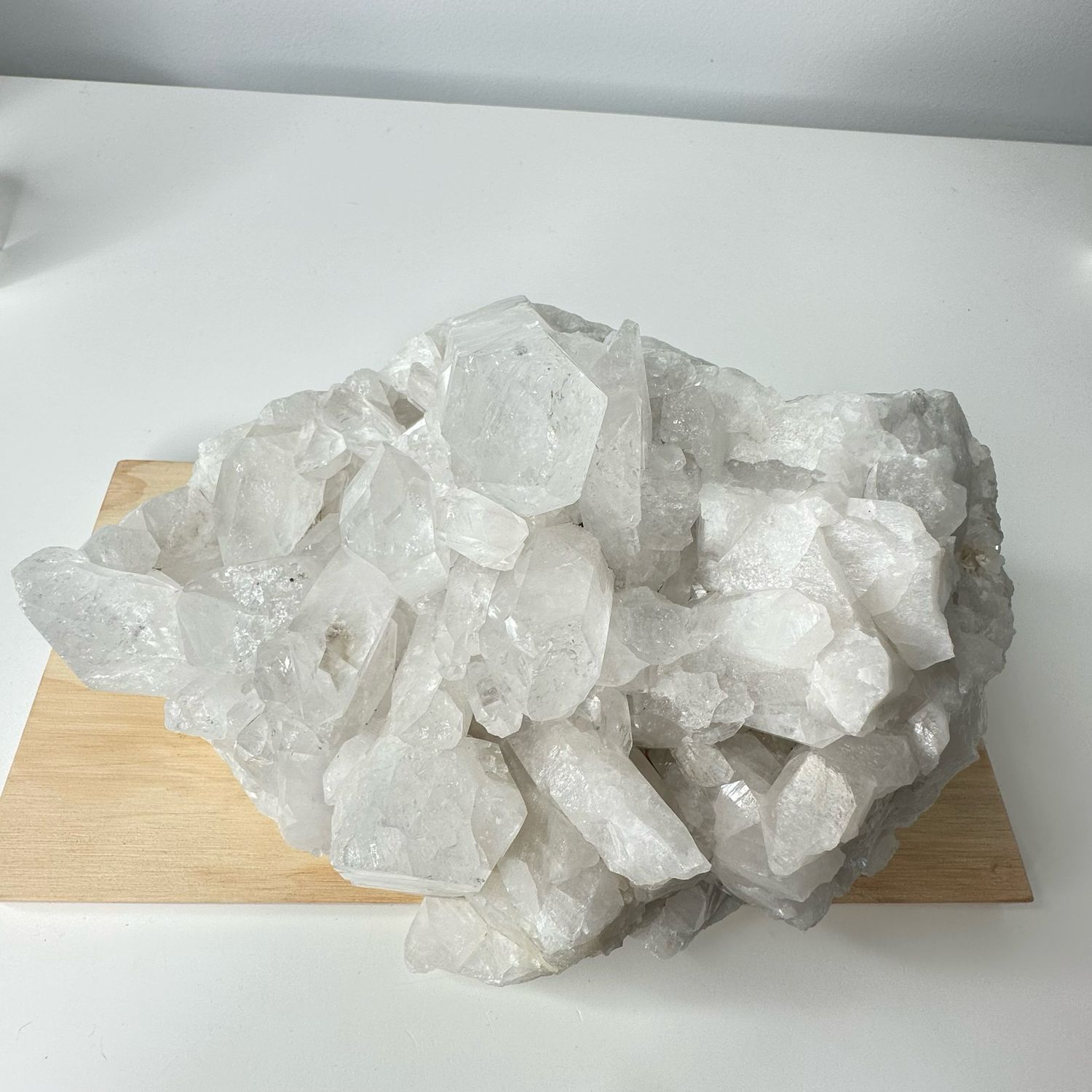 Large Clear Quartz Crystal Cluster