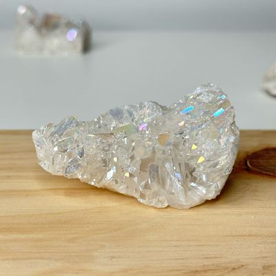 Angel Aura Clear Quartz Clusters