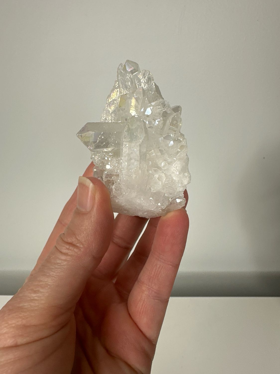 Angel Aura Clear Quartz Clusters