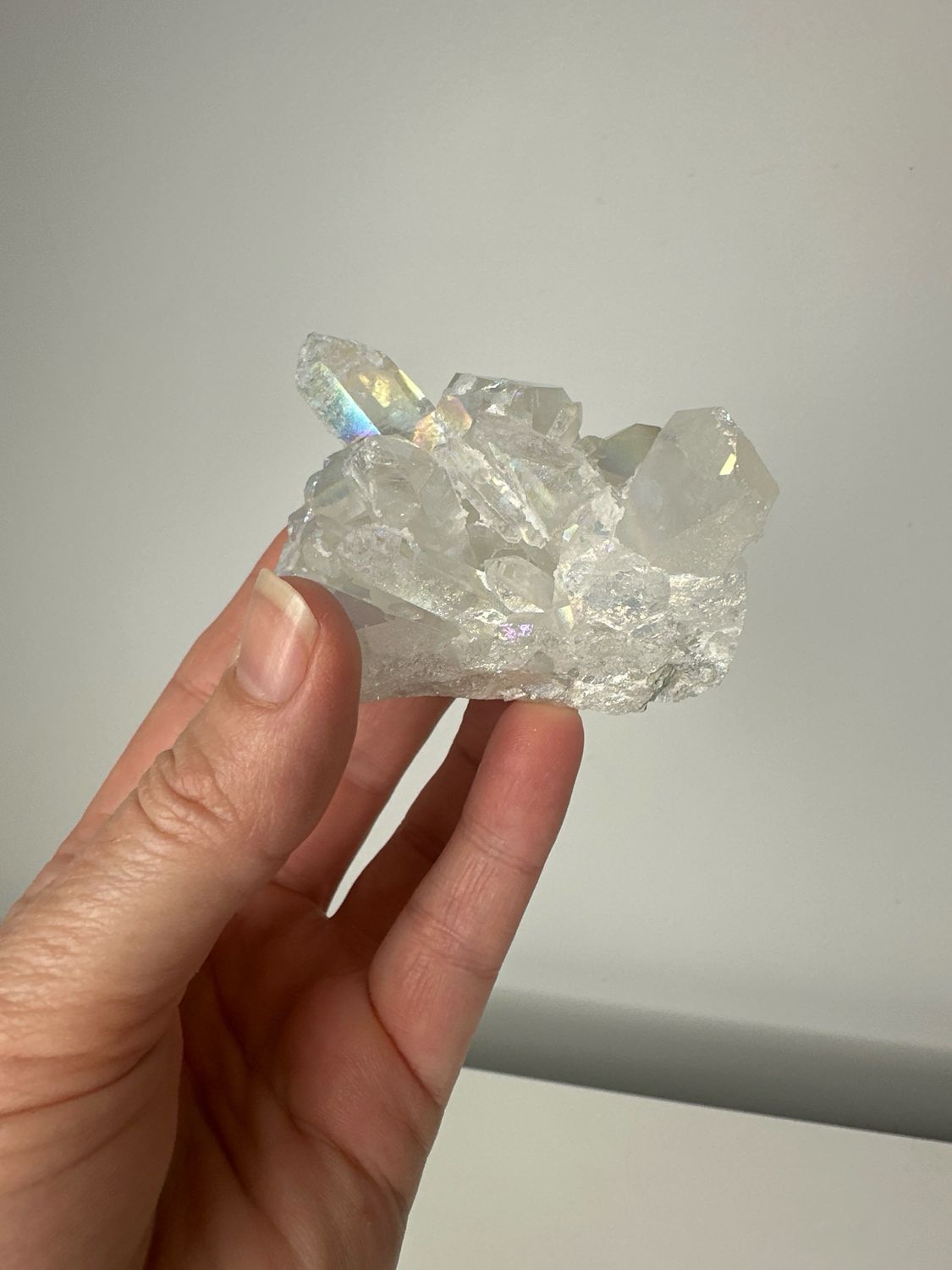 Angel Aura Clear Quartz Clusters
