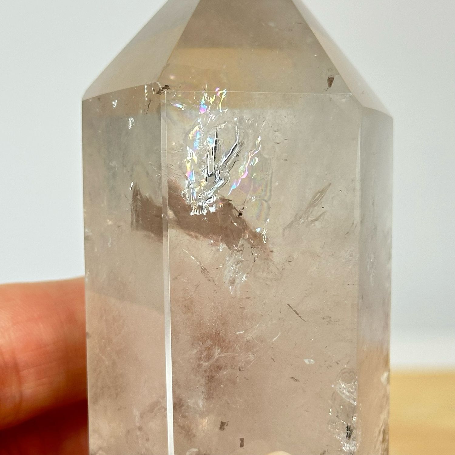 Natural Smoky Quartz Crystal Tower