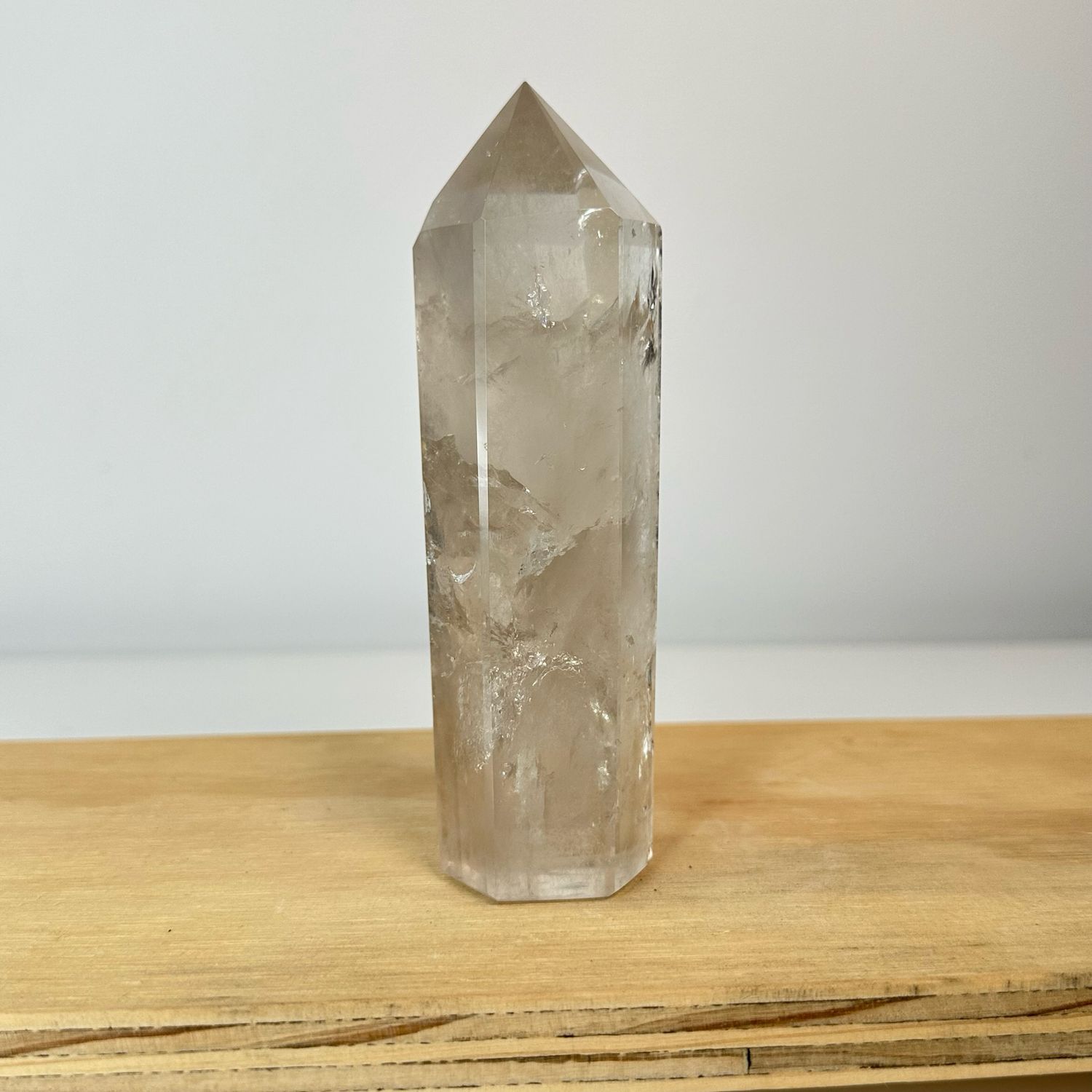 Natural Smoky Quartz Crystal Tower