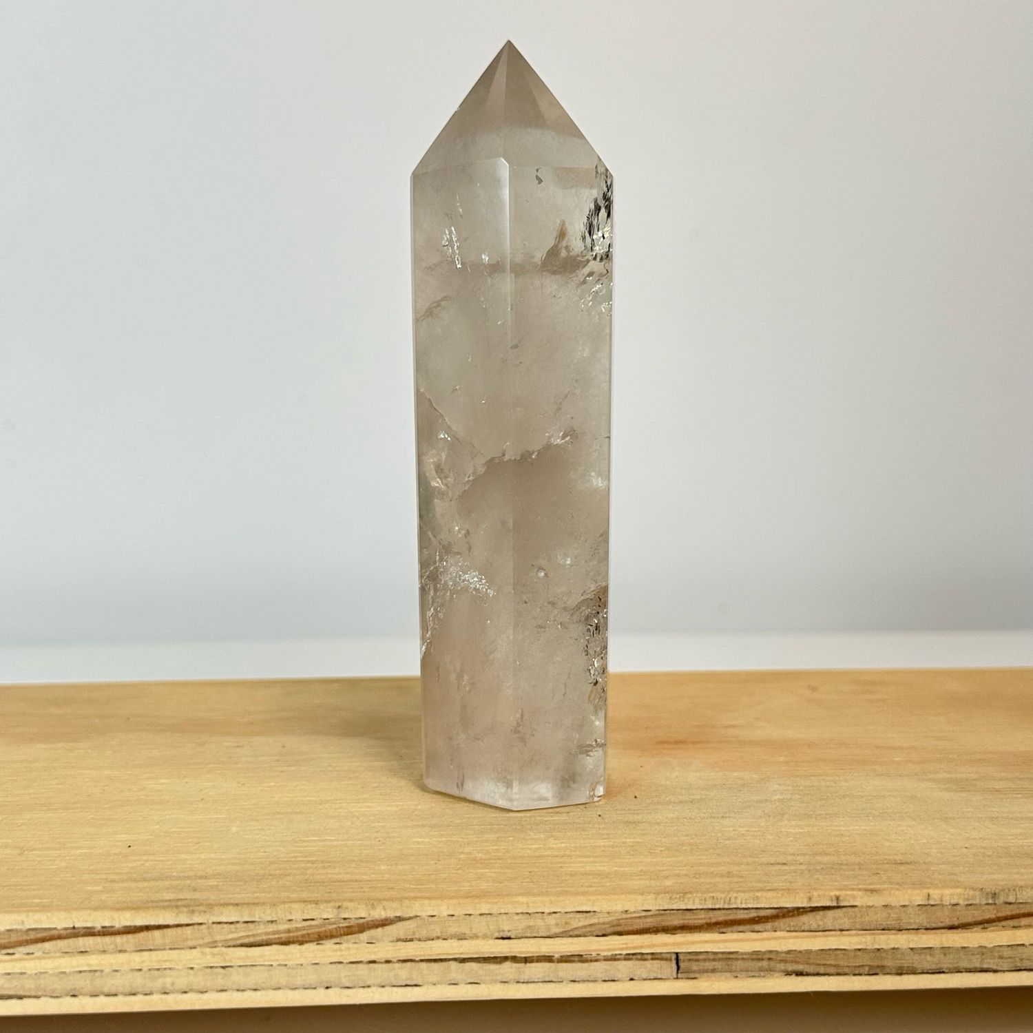 Natural Smoky Quartz Crystal Tower